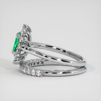 0.55 Ct. Emerald Ring, Platinum 950 4