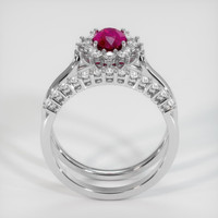 0.97 Ct. Ruby Ring, Platinum 950 3