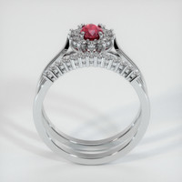 0.63 Ct. Ruby Ring, Platinum 950 3