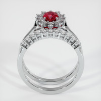 0.69 Ct. Ruby Ring, Platinum 950 3