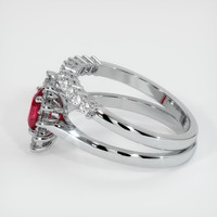 0.69 Ct. Ruby Ring, Platinum 950 4