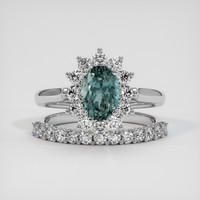 1.44 Ct. Sapphire Ring, Platinum 950 1