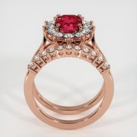 2.03 Ct. Ruby Ring, 14K Rose Gold 3