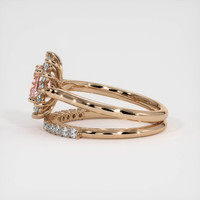 1.08 Ct. Pink Sapphire Ring, 18K Rose Gold 4