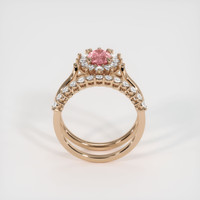 1.17 Ct. Pink Sapphire Ring, 18K Rose Gold 3