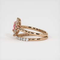 1.17 Ct. Pink Sapphire Ring, 18K Rose Gold 4