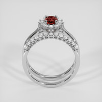1.20 Ct. Red Almandine Garnet Ring, Silver 3