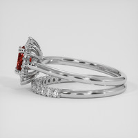 1.20 Ct. Red Almandine Garnet Ring, Silver 4