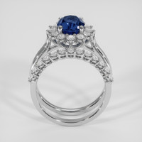2.38 Ct. Blue Sapphire Ring, 18K White Gold 3