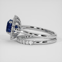 2.38 Ct. Blue Sapphire Ring, 18K White Gold 4