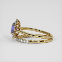1.70 Ct. Violet Sapphire Ring, 10K Yellow Gold 4