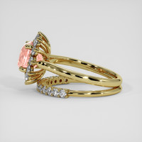2.33 Ct. Padparadscha Sapphire Ring, 10K Yellow Gold 4