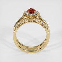 0.78 Ct. Ruby Ring, 14K Yellow Gold 3