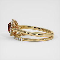 0.78 Ct. Ruby Ring, 14K Yellow Gold 4