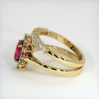 2.31 Ct. Ruby Ring, 14K Yellow Gold 4