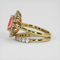 2.58 Ct. Padparadscha Sapphire Ring, 14K Yellow Gold 4
