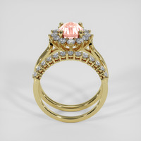 2.33 Ct. Padparadscha Sapphire Ring, 14K Yellow Gold 3