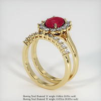 2.31 Ct. Ruby Ring, 18K Yellow Gold 2