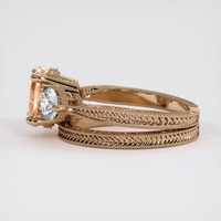 2.16 Ct. Padparadscha Sapphire Ring, 14K Rose Gold 4