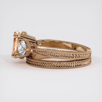 2.16 Ct. Padparadscha Sapphire Ring, 18K Rose Gold 4