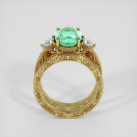 3.27 Ct. Emerald Ring, 18K Yellow Gold 3