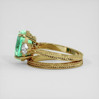 3.27 Ct. Emerald Ring, 18K Yellow Gold 4