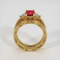 1.20 Ct. Ruby Ring, 18K Yellow Gold 3