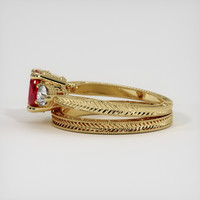 1.20 Ct. Ruby Ring, 18K Yellow Gold 4