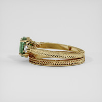 2.02 Ct. Green Sapphire Ring, 18K Yellow Gold 4