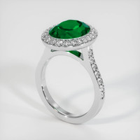 4.54 Ct. Emerald Ring, Platinum 950 2