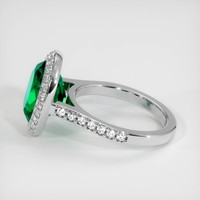 4.54 Ct. Emerald Ring, Platinum 950 4