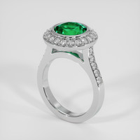 2.34 Ct. Emerald Ring, Platinum 950 2