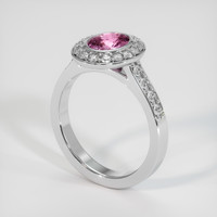 1.20 Ct. Pink Sapphire Ring, Platinum 950 2