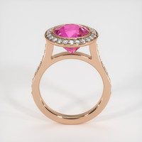 1.67 Ct. Sapphire Ring, 14K Rose Gold 3