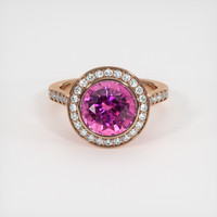 1.67 Ct. Sapphire Ring, 18K Rose Gold 1