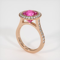 1.67 Ct. Sapphire Ring, 18K Rose Gold 2