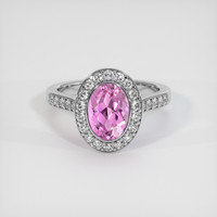 2.16 Ct. Gemstone Ring, 14K White Gold 1