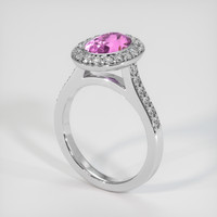 2.16 Ct. Gemstone Ring, 14K White Gold 2