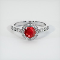 Ruby Ring 0.82 Ct. 14K White Gold Preview