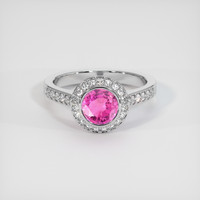 1.67 Ct. Sapphire Ring, 14K White Gold 1