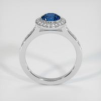 1.30 Ct. Blue Sapphire Ring, 14K White Gold 3