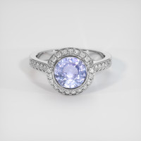 2.13 Ct. Sapphire Ring, 14K White Gold 1