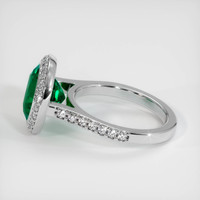 3.85 Ct. Emerald Ring, 18K White Gold 4