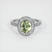 1.50 Ct. Sapphire Ring, 18K White Gold 1