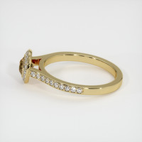 0.76 Ct. Sapphire Ring, 14K Yellow Gold 4