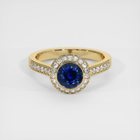1.92 Ct. Sapphire Ring, 18K Yellow Gold 1