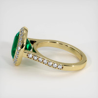 3.85 Ct. Emerald Ring, 18K Yellow Gold 4