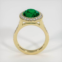 4.54 Ct. Emerald Ring, 18K Yellow Gold 3