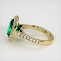 4.54 Ct. Emerald Ring, 18K Yellow Gold 4
