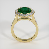 4.94 Ct. Emerald Ring, 18K Yellow Gold 3